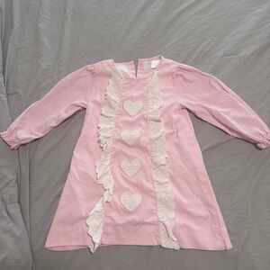 Pink Dress with Heart Accents